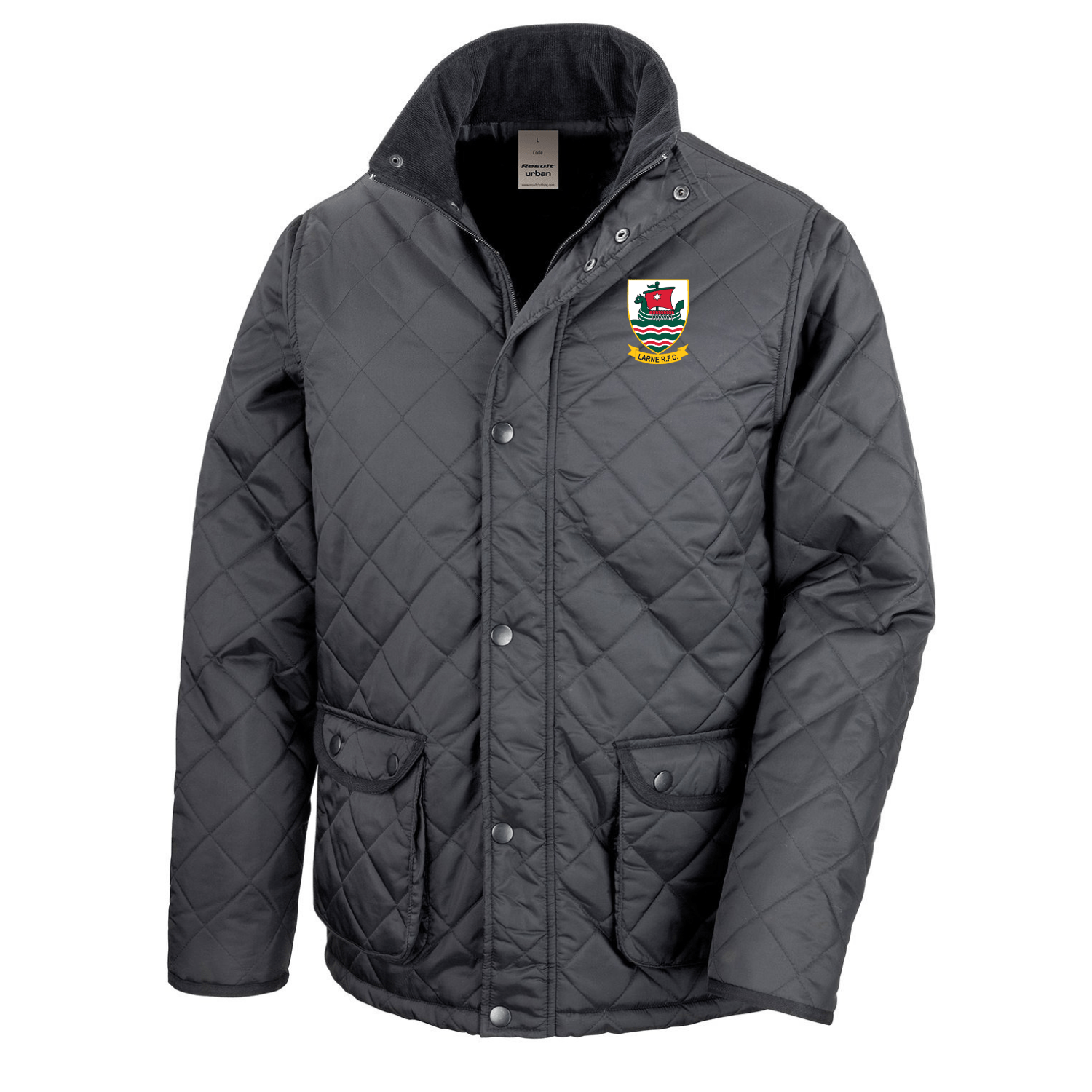 Larne Rugby Club - Quilted Jacket - Stash Inc. - Stash Shop