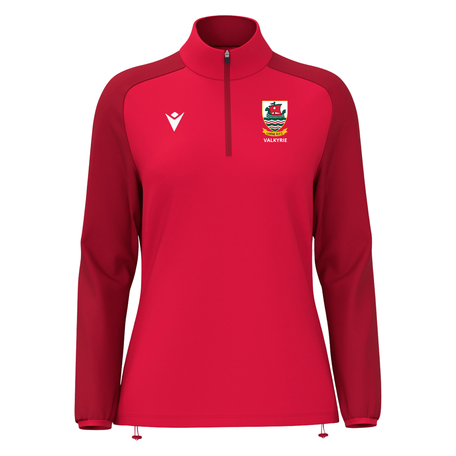 Larne Rugby Club - Valkyrie Ladies Poly Tonal 1/4 Zip - Macron - Stash Shop