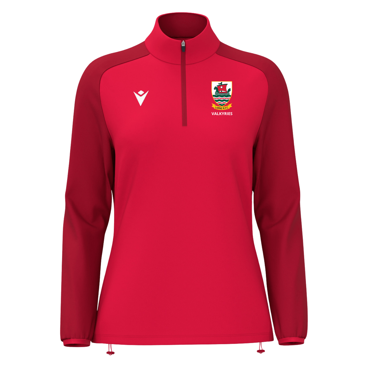 Larne Rugby Club - Valkyries Ladies Poly Tonal 1/4 Zip - Macron - Stash Shop