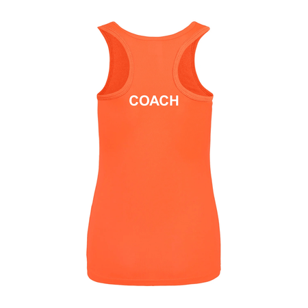 Lifestyle Gymnastics - Ladies Coach Vest - Orange - Stash Inc. - Stash Shop