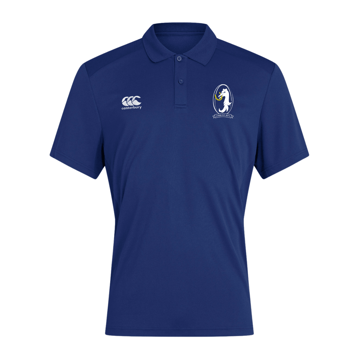 Lisburn Rugby Club - Poly Polo - Royal -Canterbury- Stash Shop