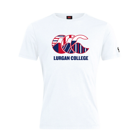 Lurgan College Sports - Club Plain Tee - White