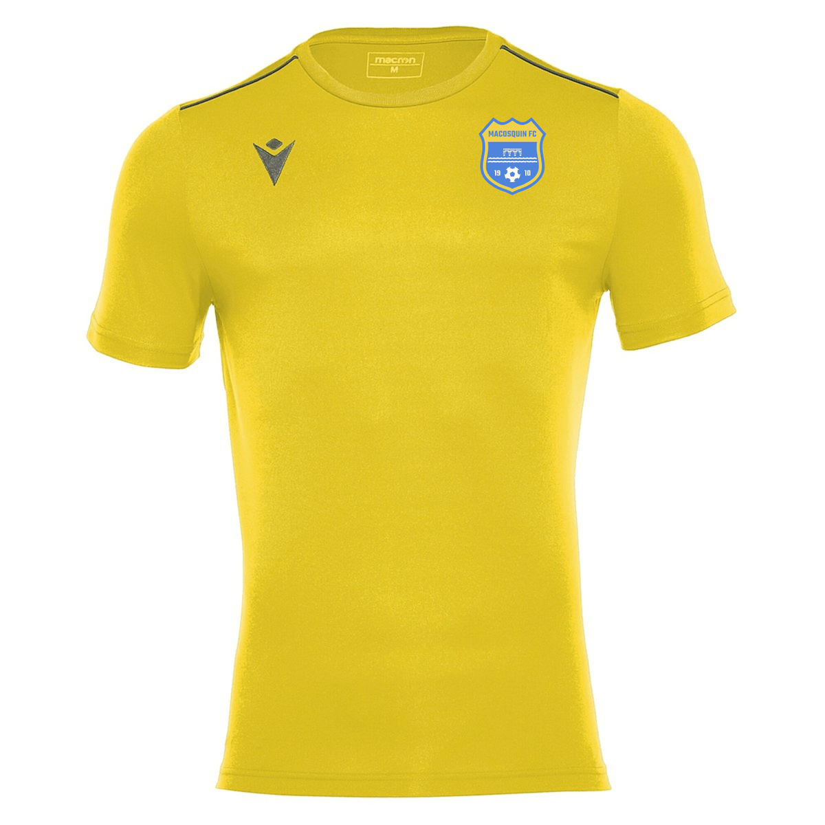 Macosquin FC - Training Tee - Yellow - Macron - Stash Shop
