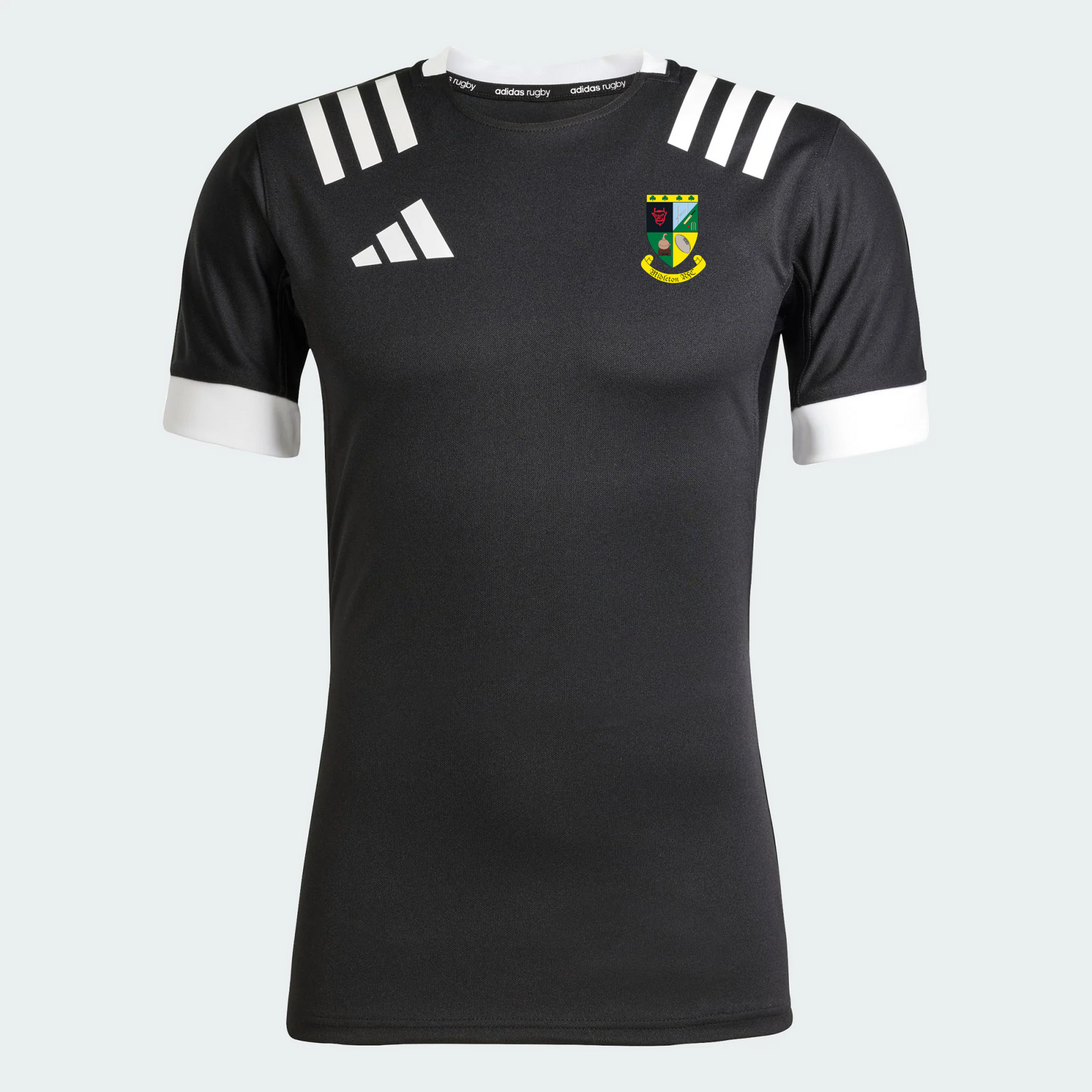 Midleton Rugby Club - 3 Stripe Rugby Jersey - Black