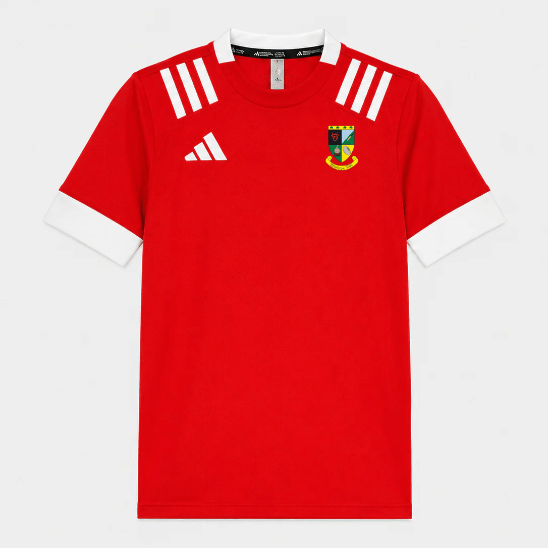 Midleton Rugby Club - 3 Stripe Rugby Jersey - Red -adidas- Stash Shop