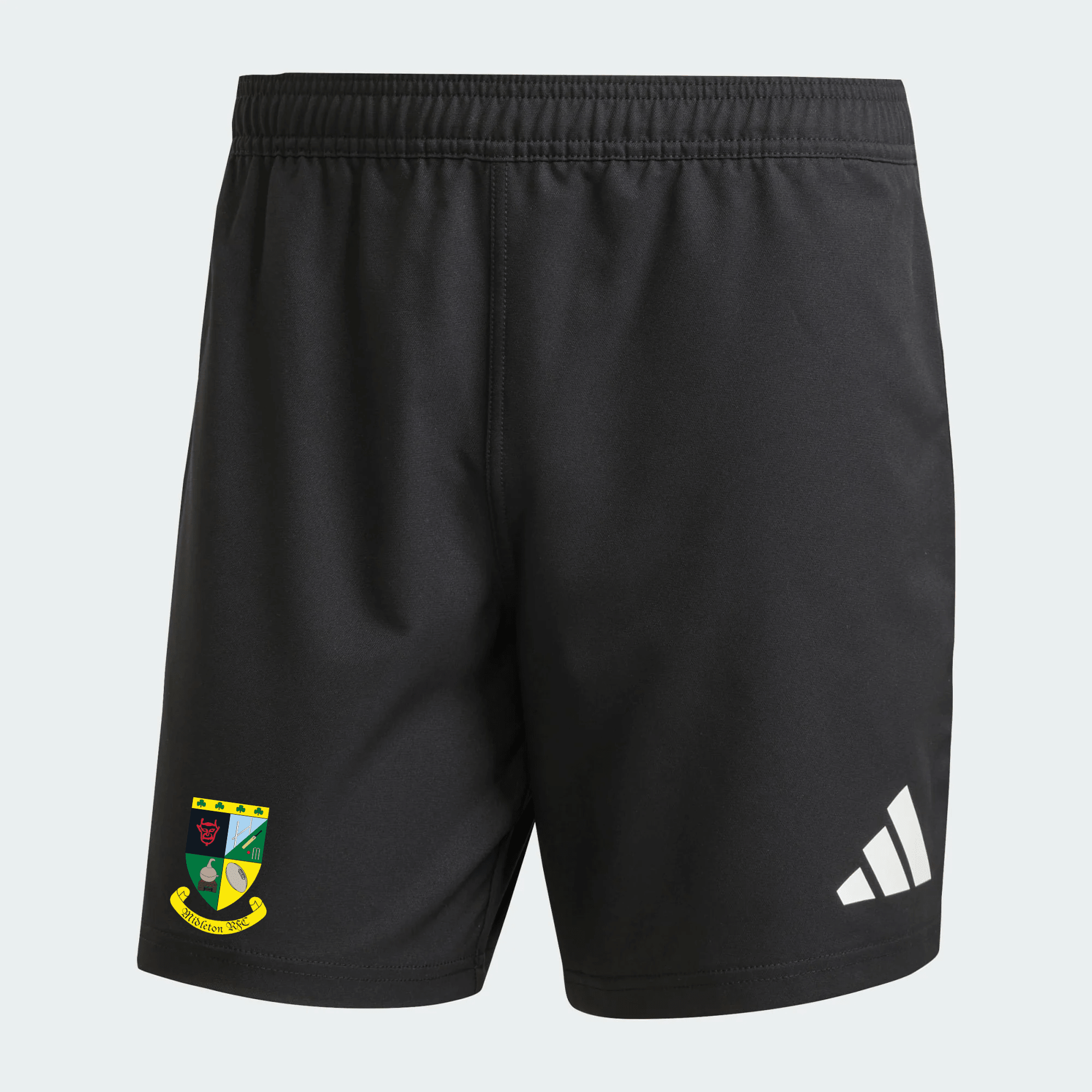 Midleton Rugby Club - 3 Stripe Rugby Shorts - Black -adidas- Stash Shop