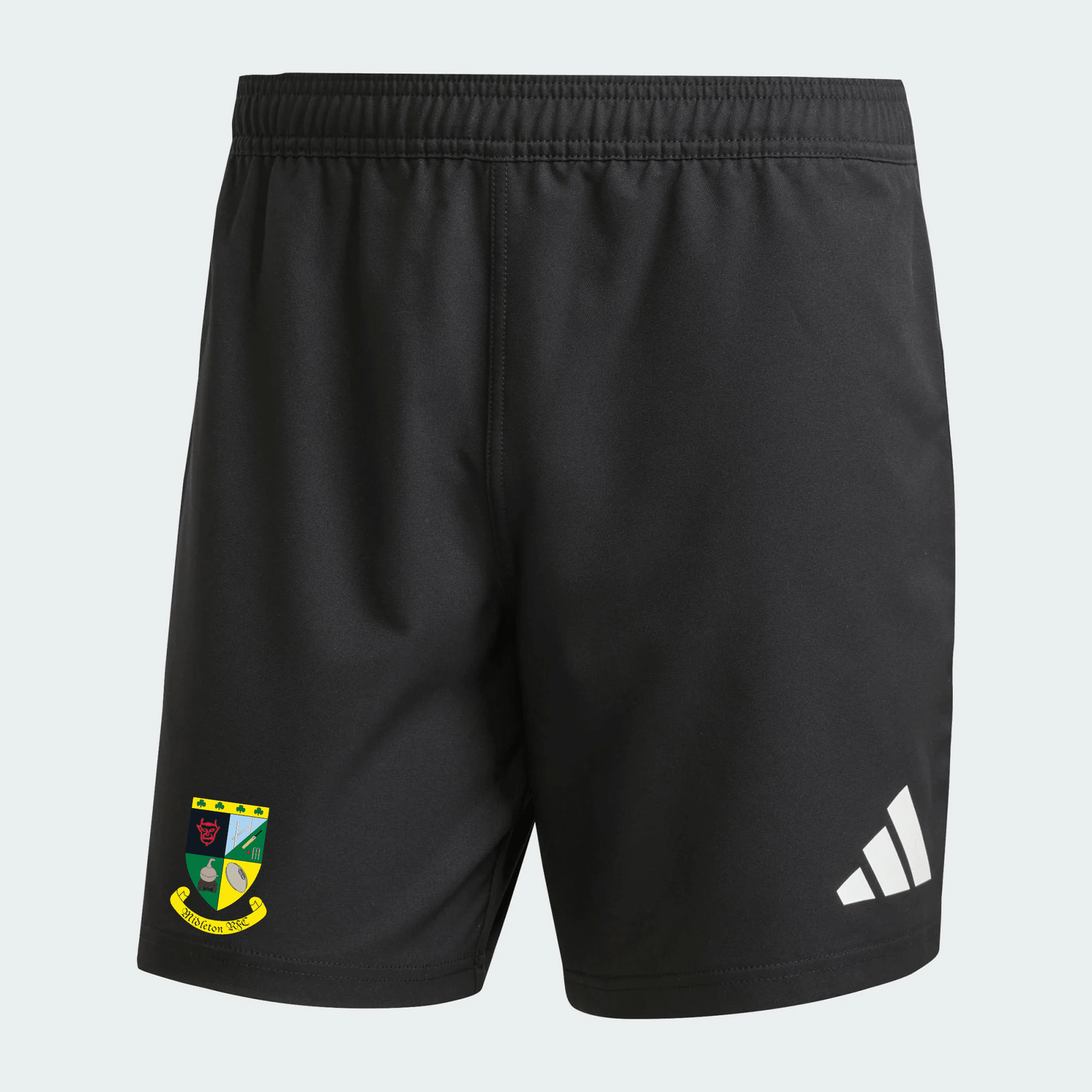 Midleton Rugby Club - 3 Stripe Rugby Shorts - Black -adidas- Stash Shop