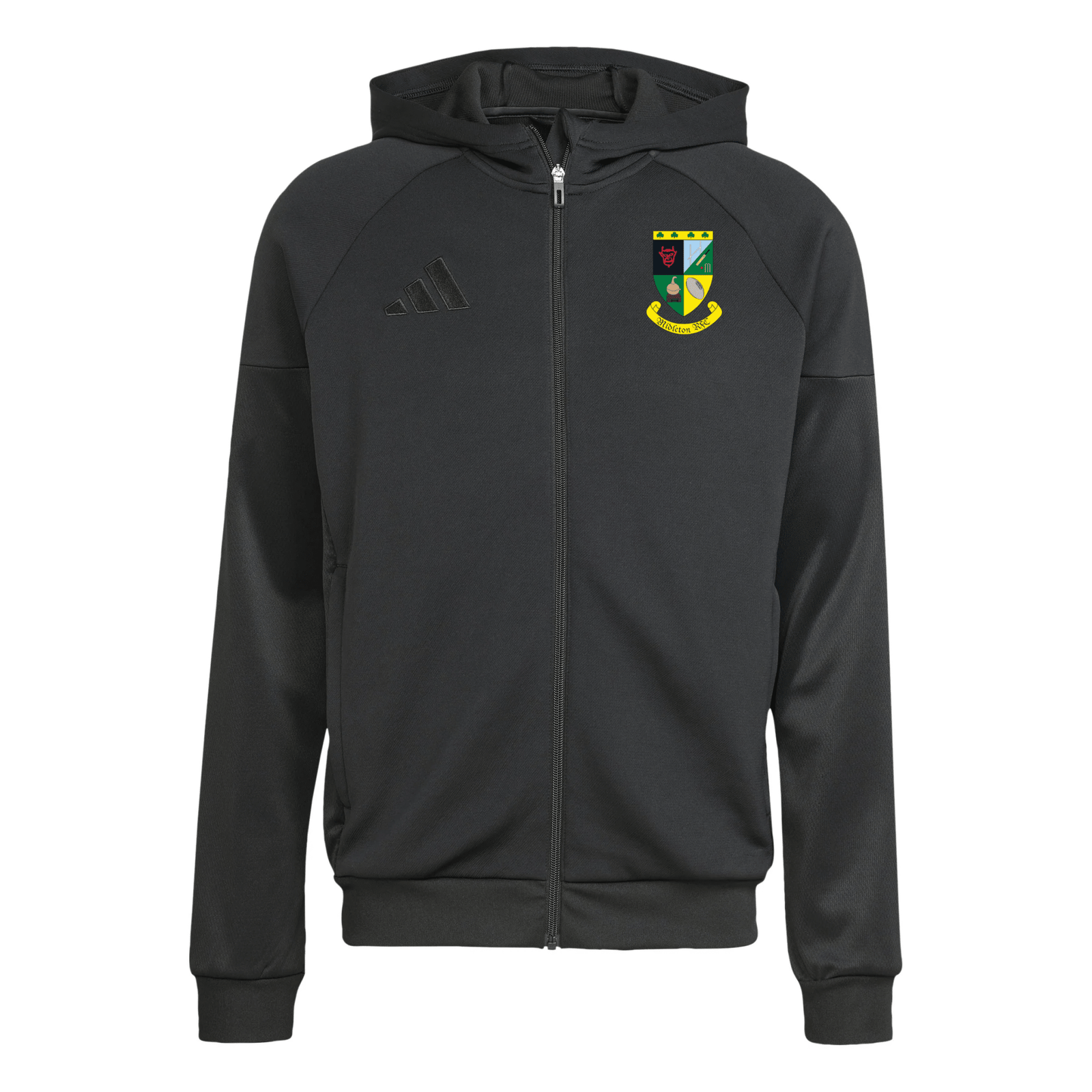 Midleton Rugby Club - Advantage 25 Full Zip Hoodie - Black -adidas- Stash Shop