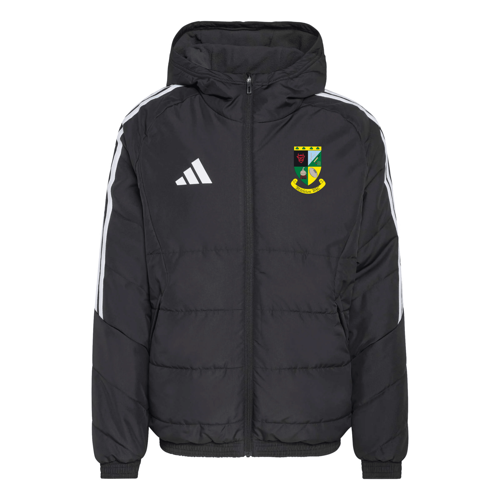 Midleton Rugby Club - Advantage 26 Hooded Winter Jacket - Black -adidas- Stash Shop