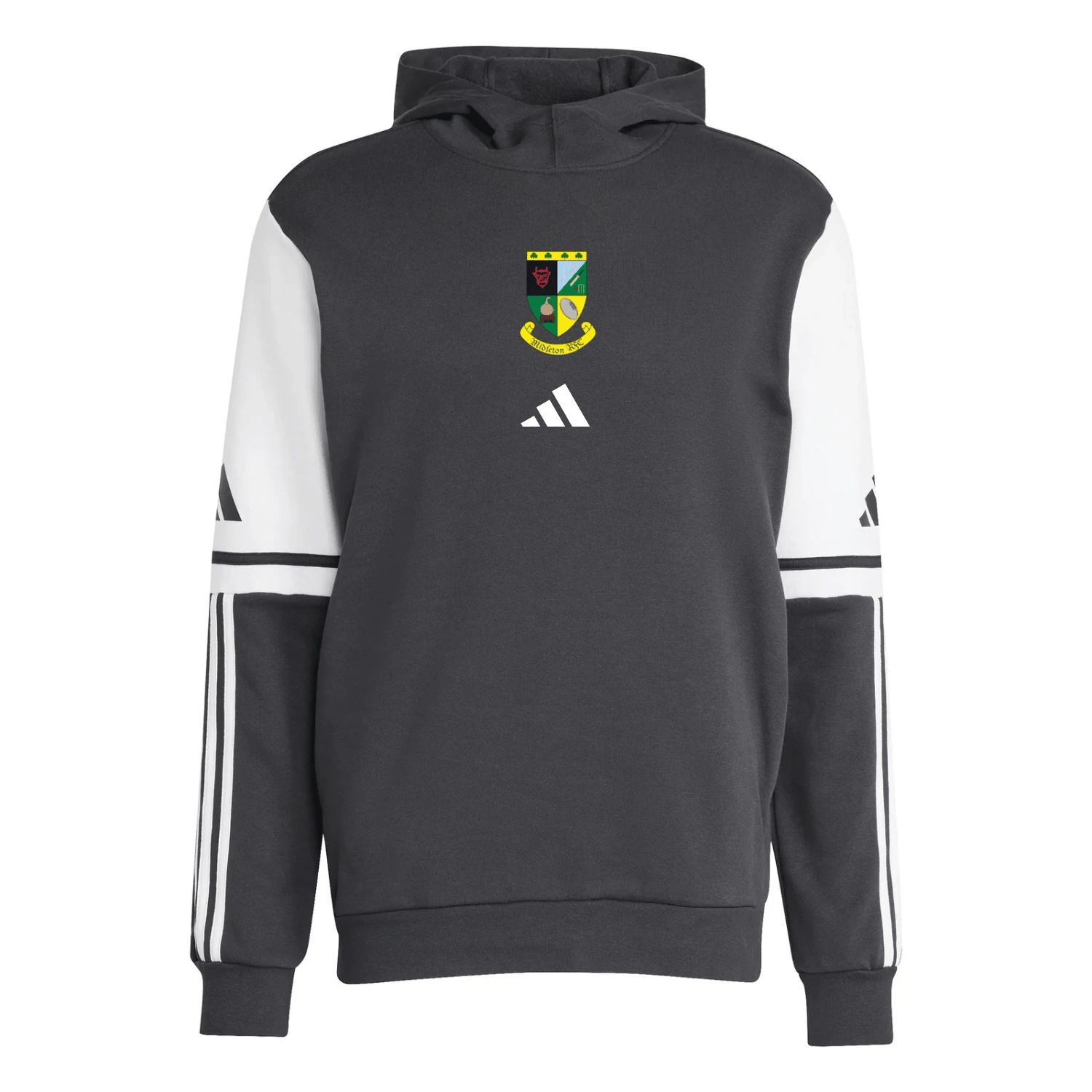 Midleton Rugby Club - Contrast Pullover Sweat Hoodie - Black -adidas- Stash Shop