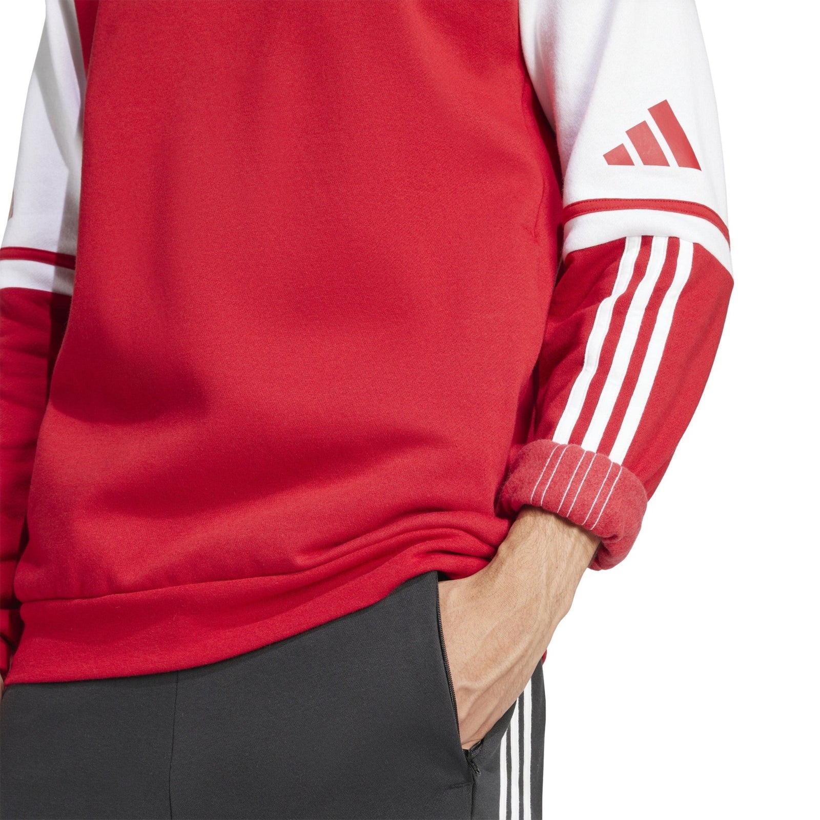 Midleton Rugby Club - Contrast Pullover Sweat Hoodie - Red -adidas- Stash Shop