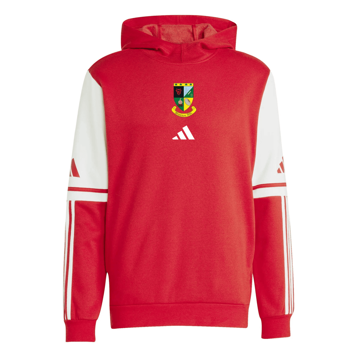 Midleton Rugby Club - Contrast Pullover Sweat Hoodie - Red -adidas- Stash Shop