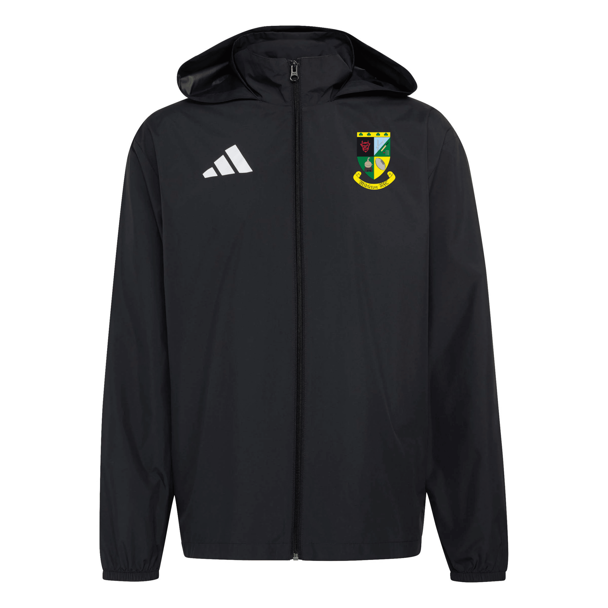 Midleton Rugby Club - Core 26 Hooded Multi Jacket - Black -adidas- Stash Shop