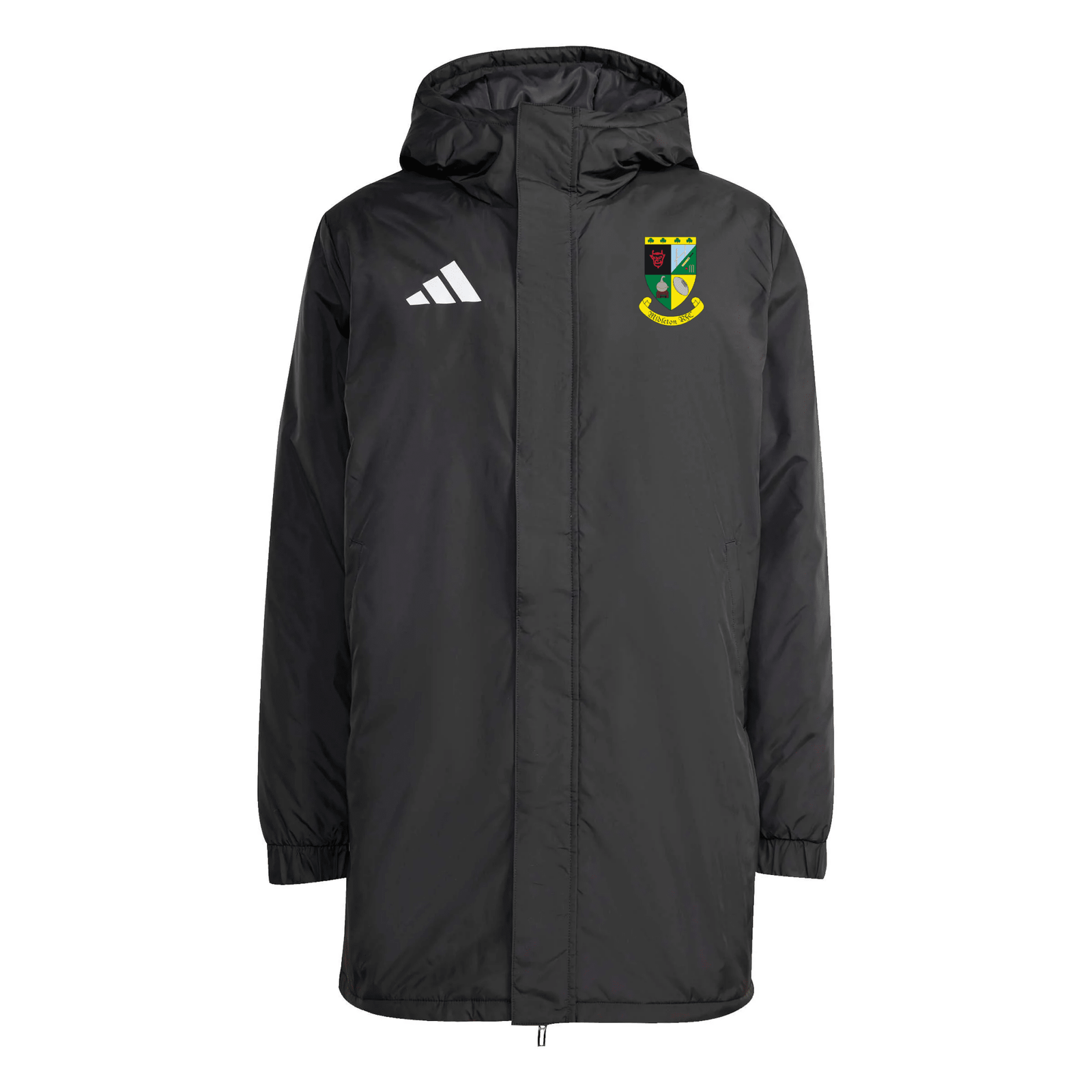 Midleton Rugby Club - Core 26 Hooded Stadium Jacket - Black -adidas- Stash Shop