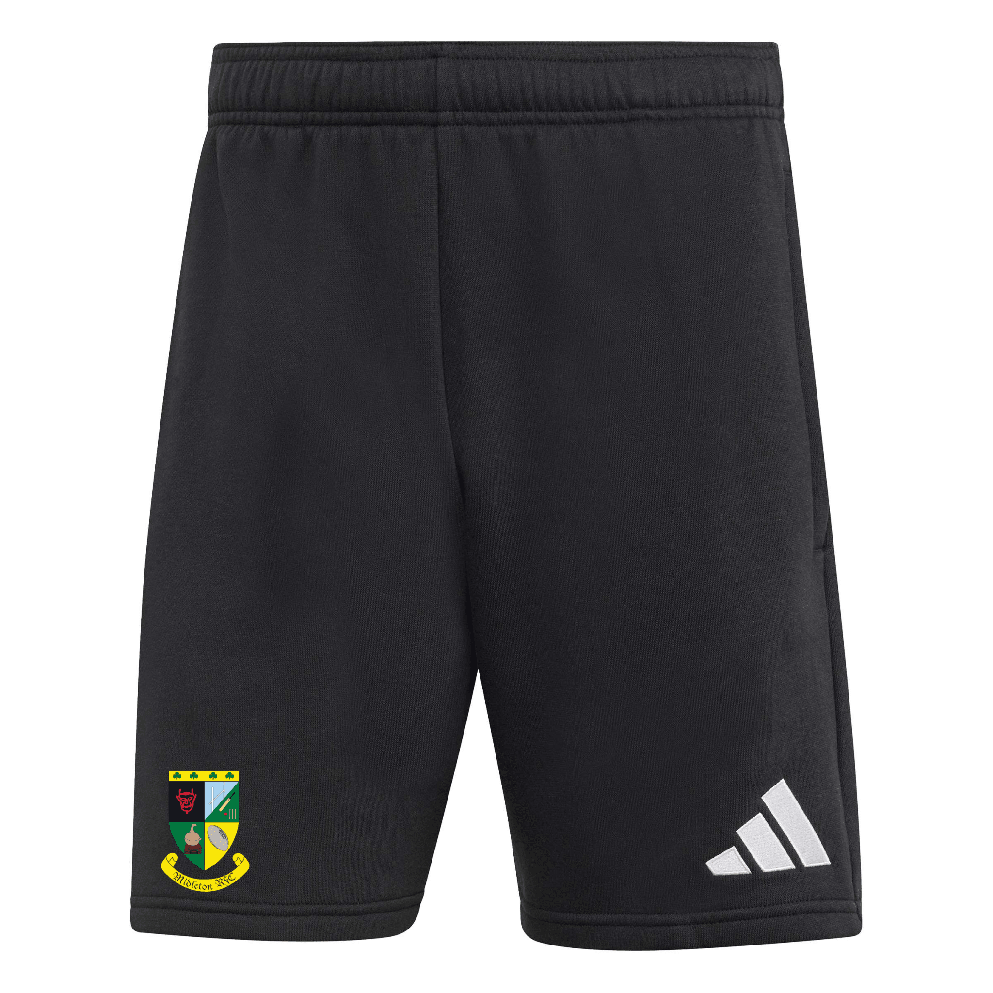 Midleton Rugby Club - Core 26 Zip-Pocket Cotton Sweatshorts - Black -adidas- Stash Shop