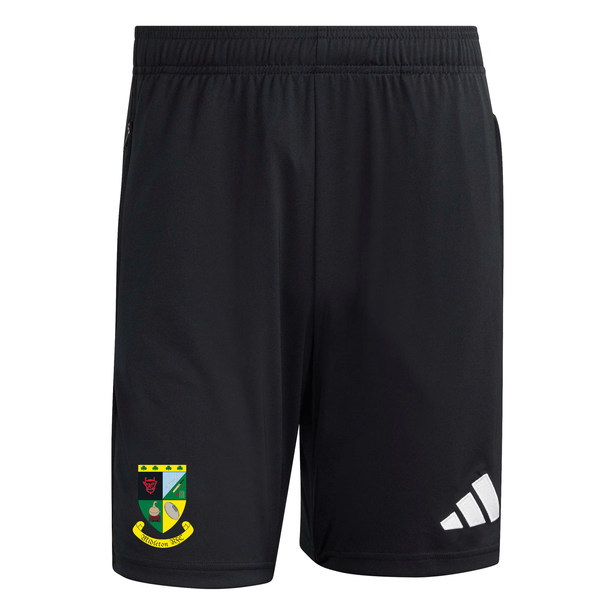 Midleton Rugby Club - Core 26 Zip-Pocket Training Shorts - Black -adidas- Stash Shop