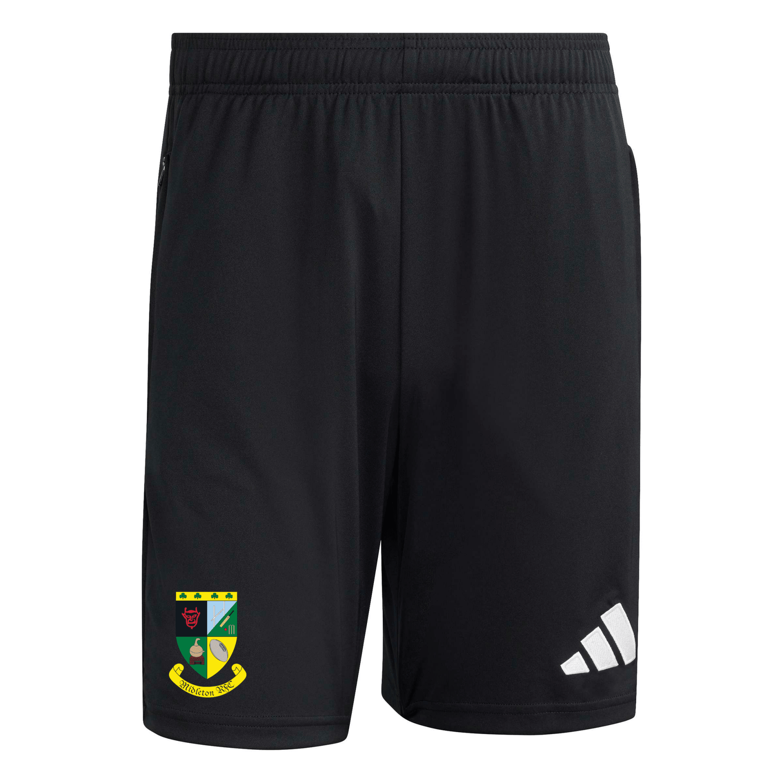 Midleton Rugby Club - Core 26 Zip-Pocket Training Shorts - Black -adidas- Stash Shop