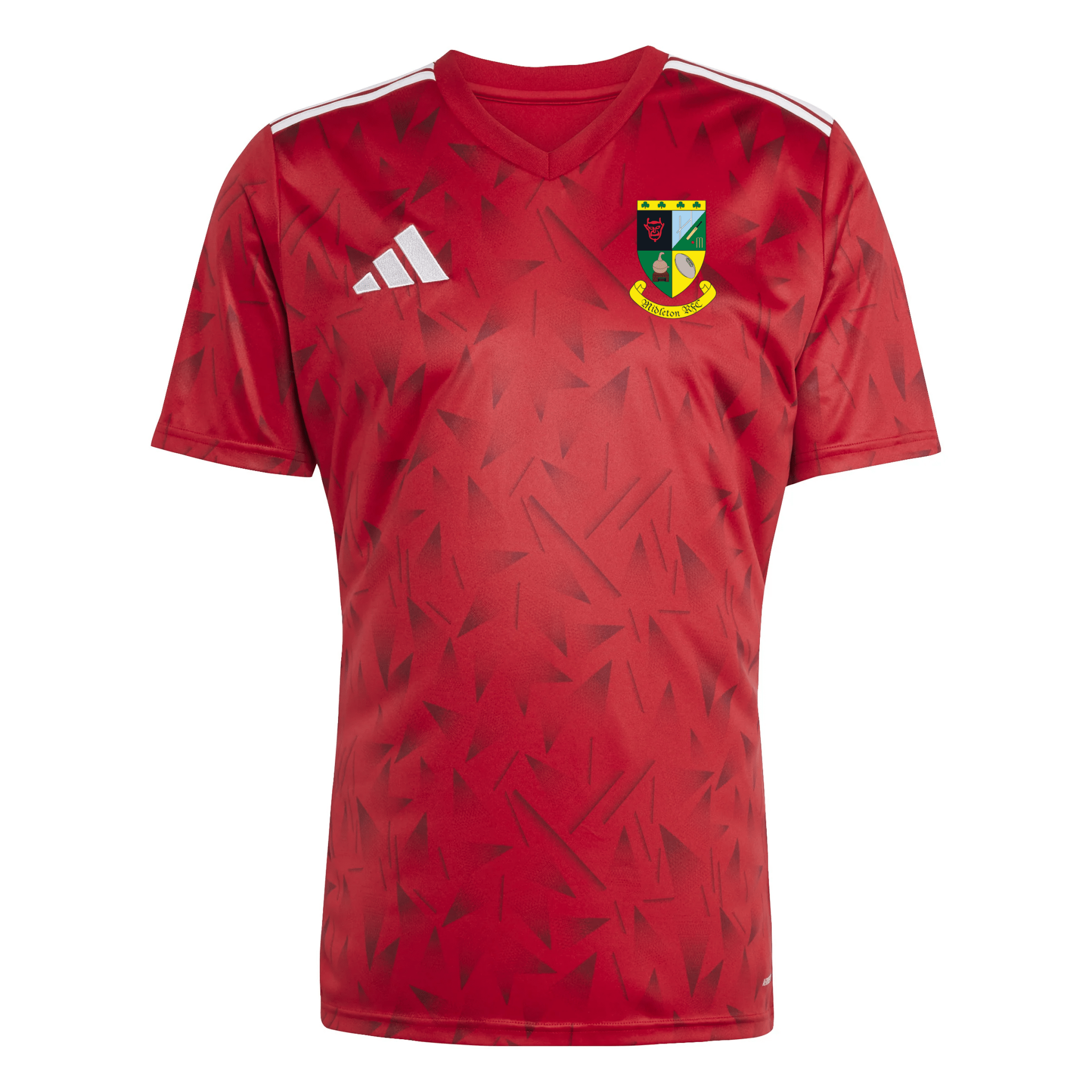 Midleton Rugby Club - Team Icon 25 Slim SS Shirt - Red -adidas- Stash Shop