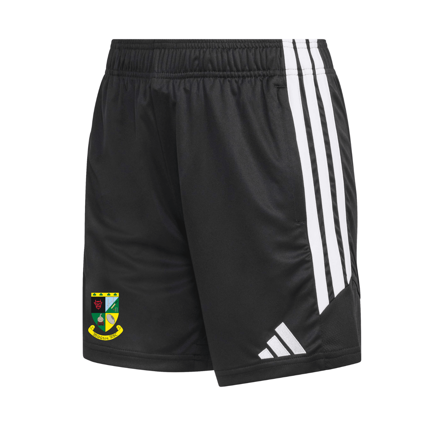 Midleton Rugby Club - Womens Advantage 26 League Zip-Pocket Training Shorts - Black -adidas- Stash Shop