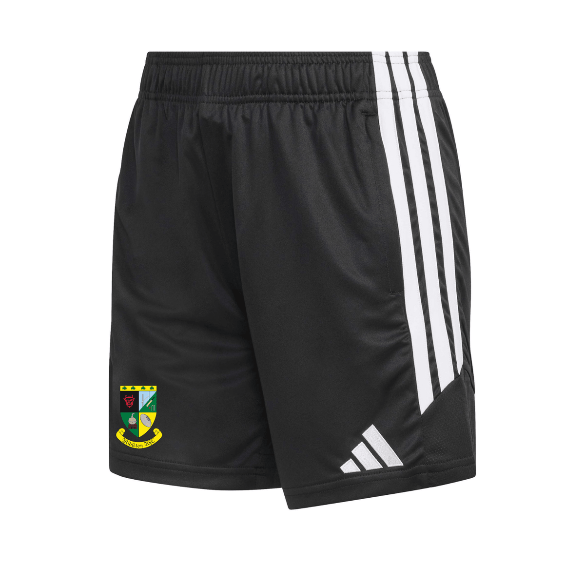 Midleton Rugby Club - Womens Advantage 26 League Zip-Pocket Training Shorts - Black -adidas- Stash Shop