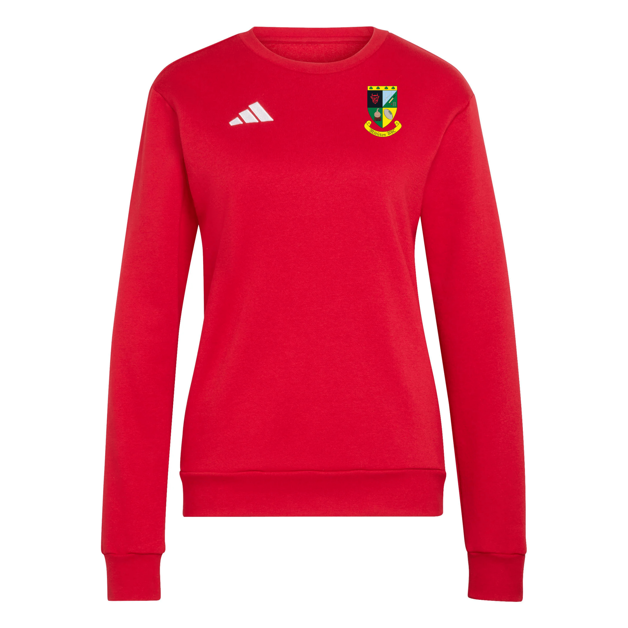 Midleton Rugby Club - Womens Core 26 Cotton Sweatshirt - Red -adidas- Stash Shop