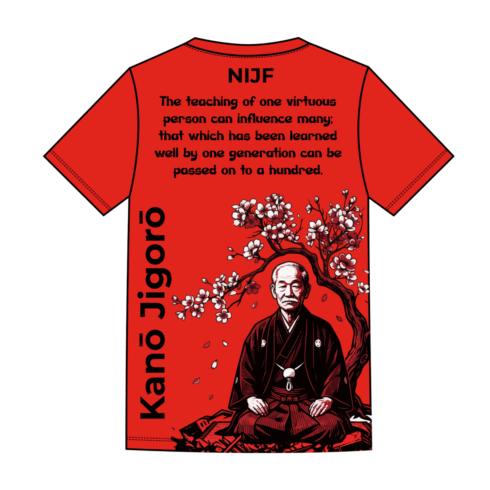 NI Judo - Red Rashguard Tee -Stash Shop- Stash Shop