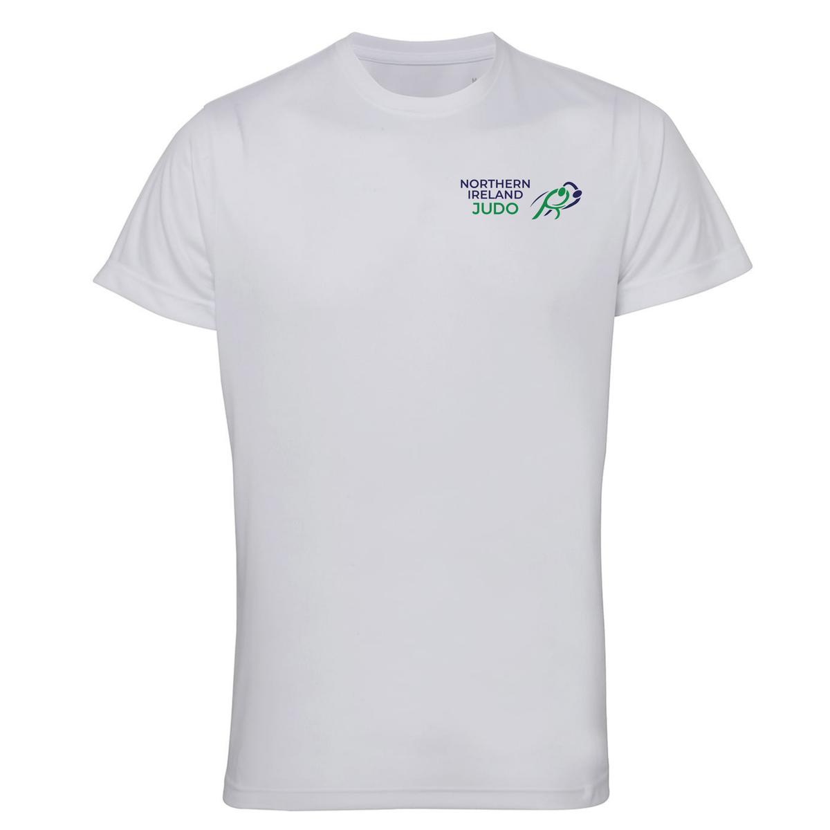 NI Judo - White Performance Tee -Stash Shop- Stash Shop