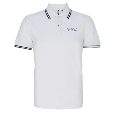 NI Judo - White Polo Shirt -Stash Shop- Stash Shop