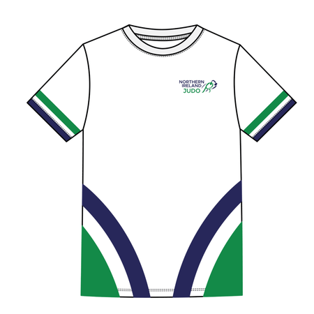 NI Judo - White Rashguard Tee -Stash Shop- Stash Shop
