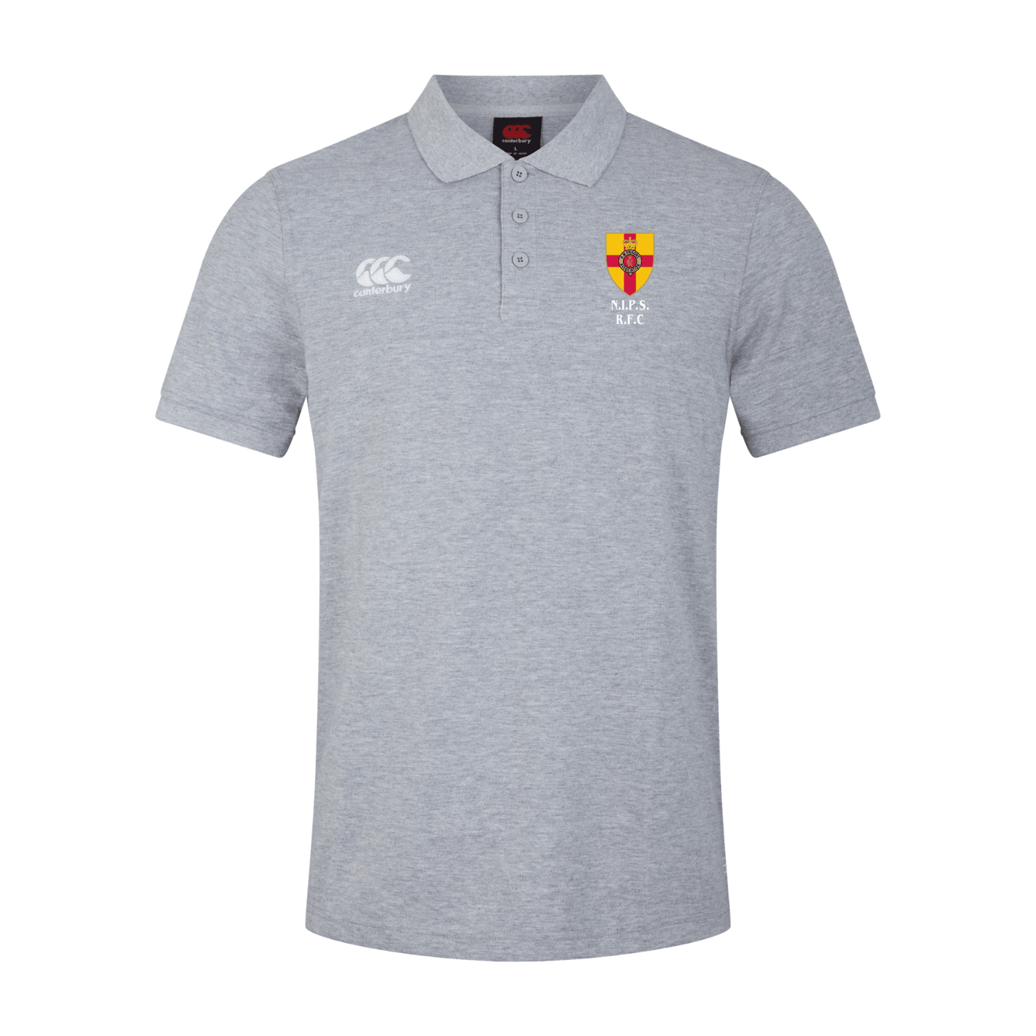 NIPS RFC - Waimak Poloshirt - Grey -Canterbury- Stash Shop
