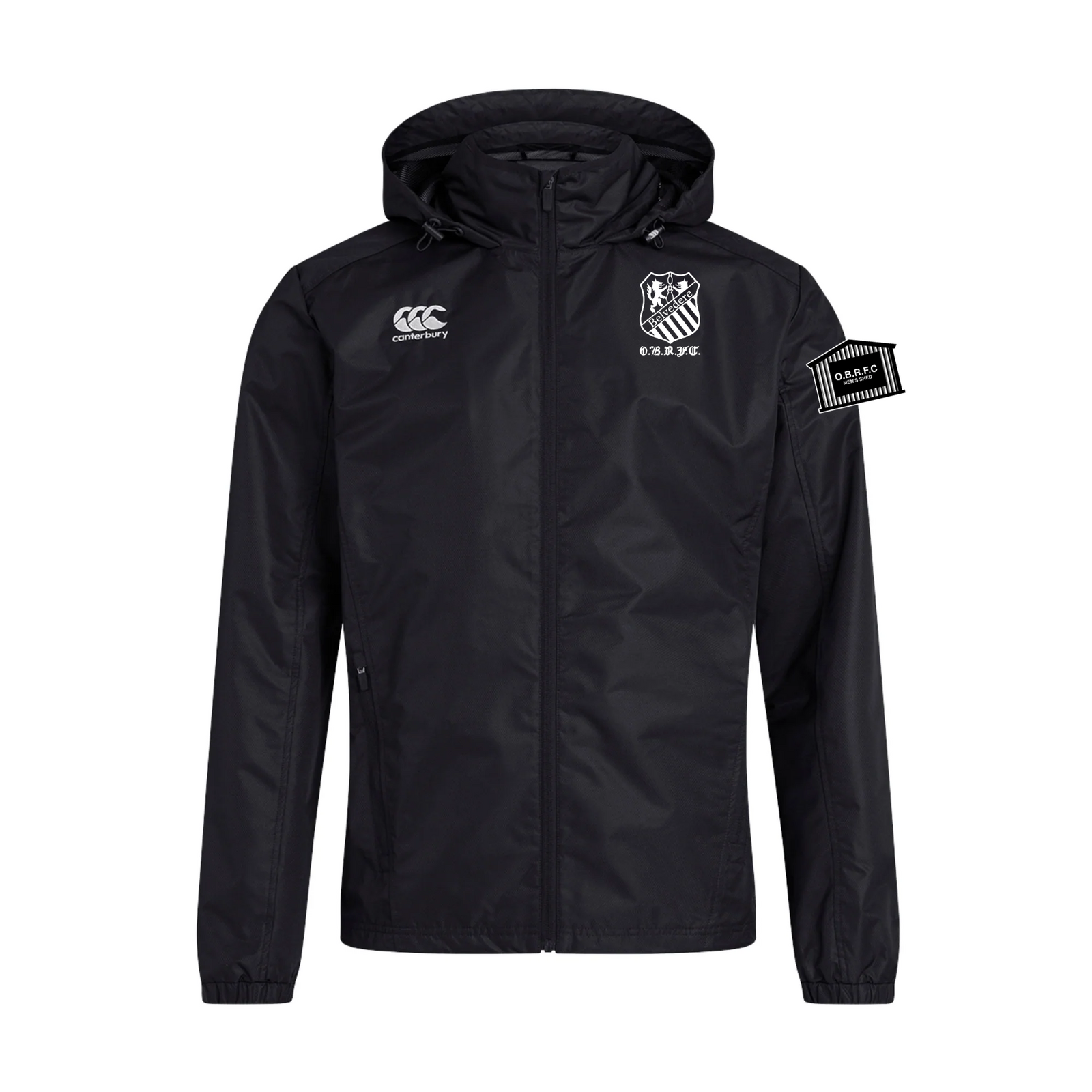 OBRFC Men's Shed - Club Vaposhield Full Zip Rain Jacket - Black