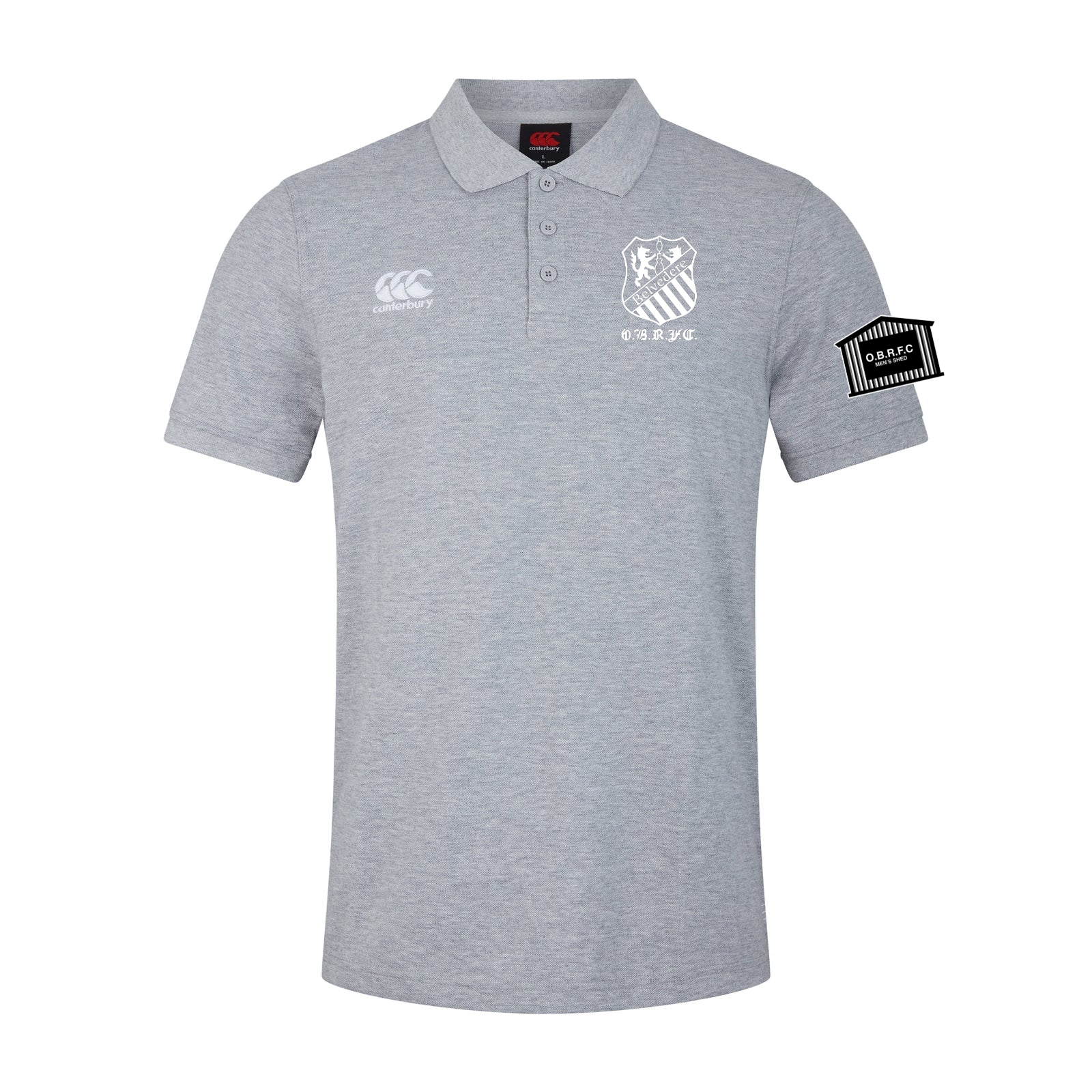 OBRFC Men's Shed - Waimak Polo Shirt - Grey