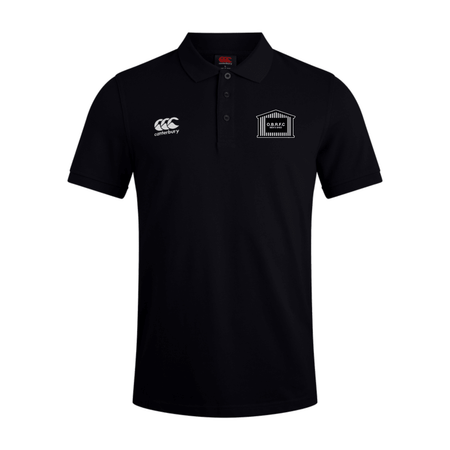 OBRFC Men's Shed - Cotton Waimak Poloshirt - Black -Canterbury- Stash Shop