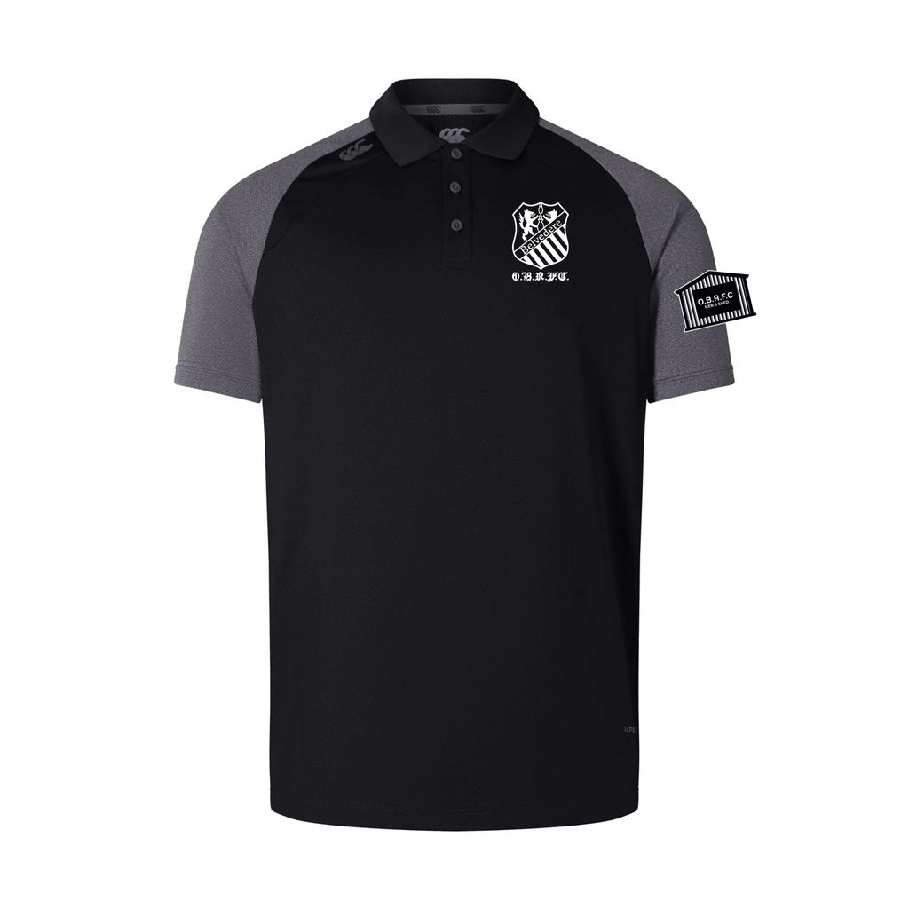 OBRFC Men's Shed - Elite Polo Shirt - Black -Canterbury- Stash Shop