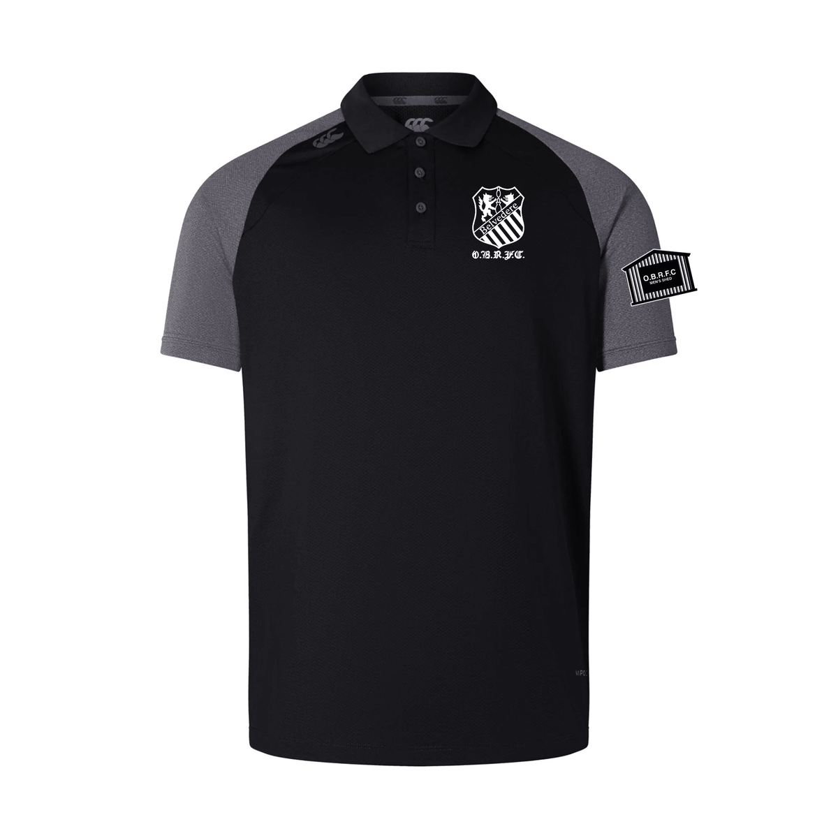 OBRFC Men's Shed - Elite Polo Shirt - Black -Canterbury- Stash Shop