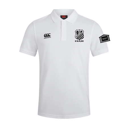 OBRFC Men's Shed - Waimak Polo Shirt - White -Canterbury- Stash Shop