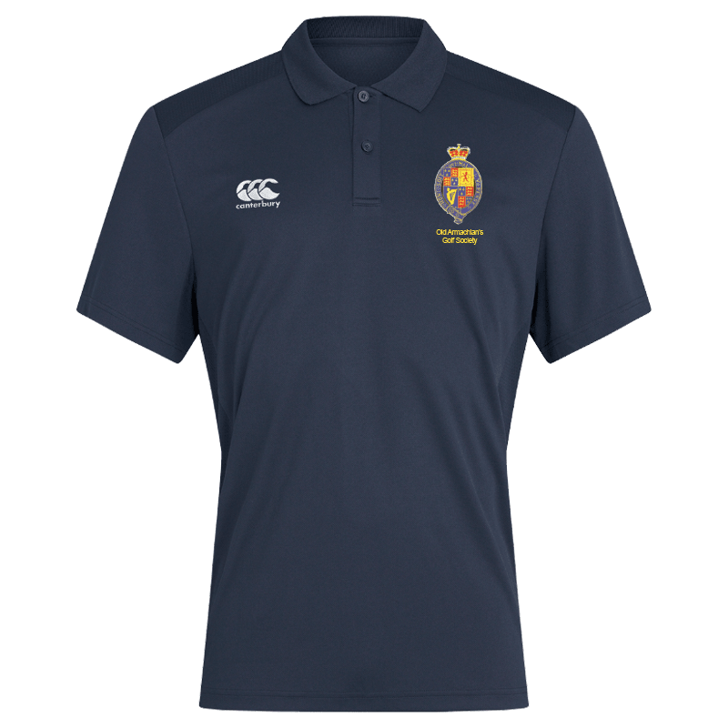 Old Armachian's Golf - Poly Polo - Navy -Canterbury- Stash Shop