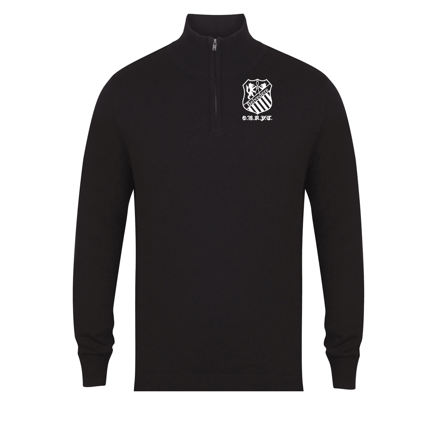 Old Belvedere Rugby Club - 1/4 Zip Cotton Jumper - Stash Shop - Stash Shop