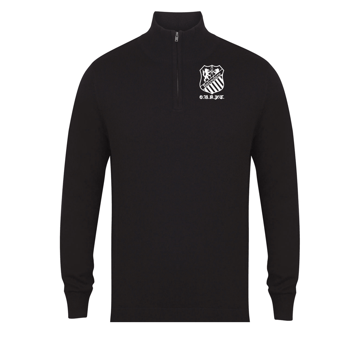 Old Belvedere Rugby Club - 1/4 Zip Cotton Jumper - Stash Shop - Stash Shop