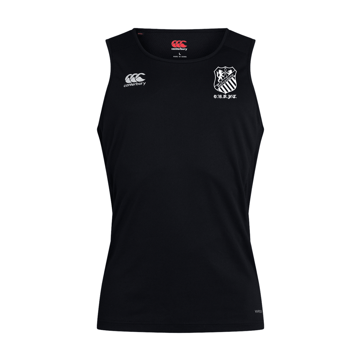Old Belvedere Rugby Club - Club Dry Singlet - Black - Canterbury - Stash Shop