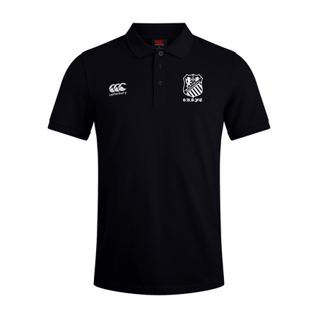 Old Belvedere Rugby Club - Cotton Waimak Poloshirt - Black - Canterbury - Stash Shop