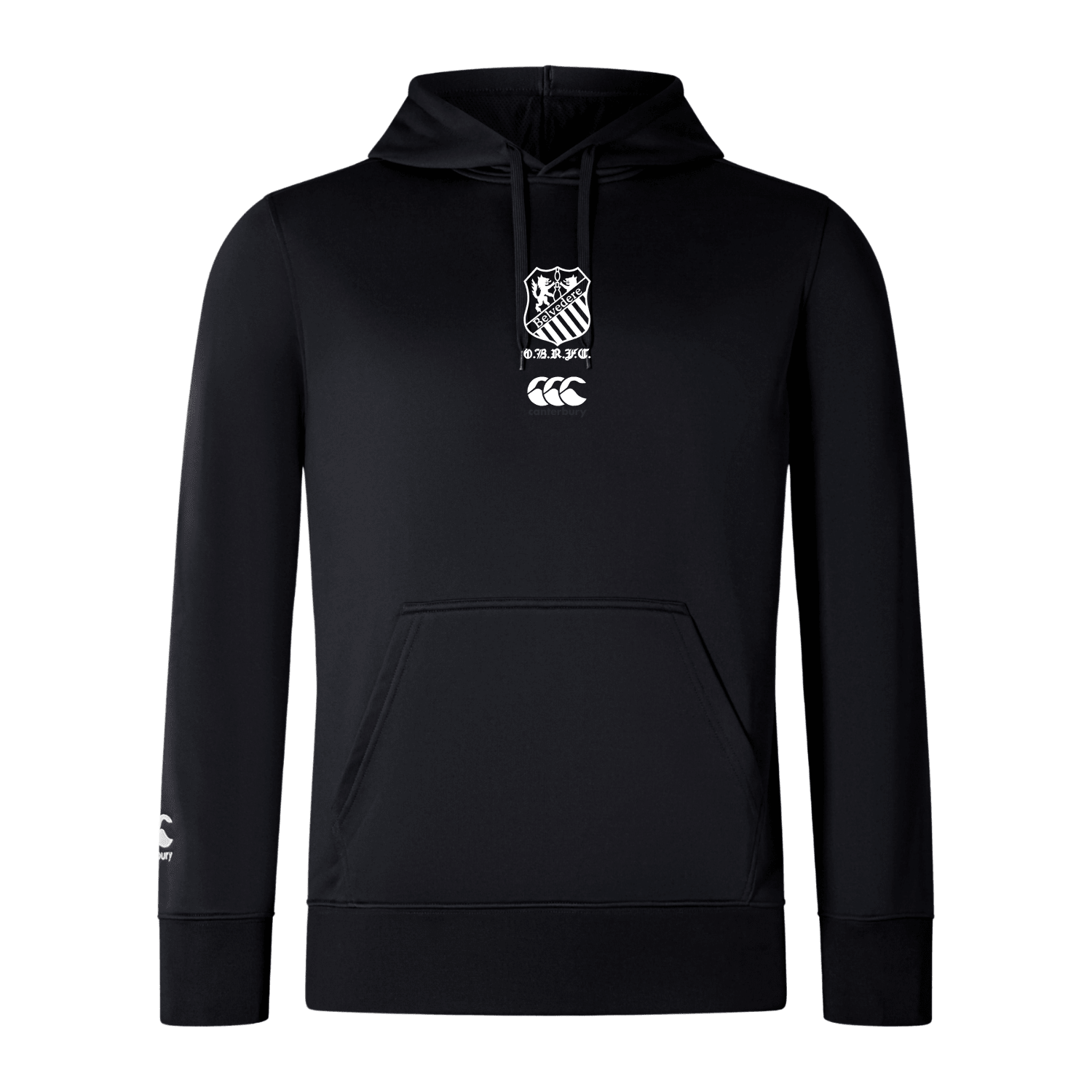 Old Belvedere Rugby Club - Lightweight Hoodie - Black - Canterbury - Stash Shop