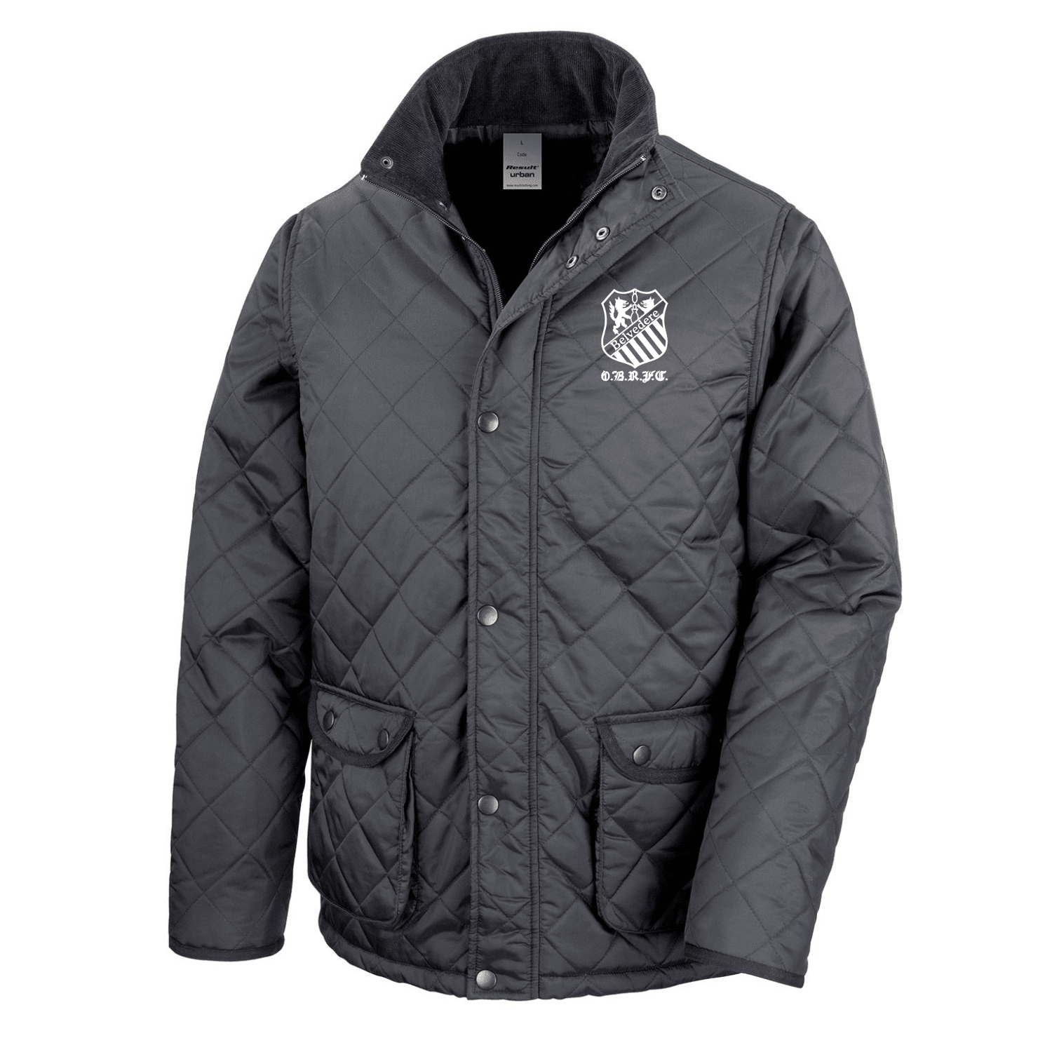 Old Belvedere Rugby Club - Quilted Jacket - Stash Shop - Stash Shop