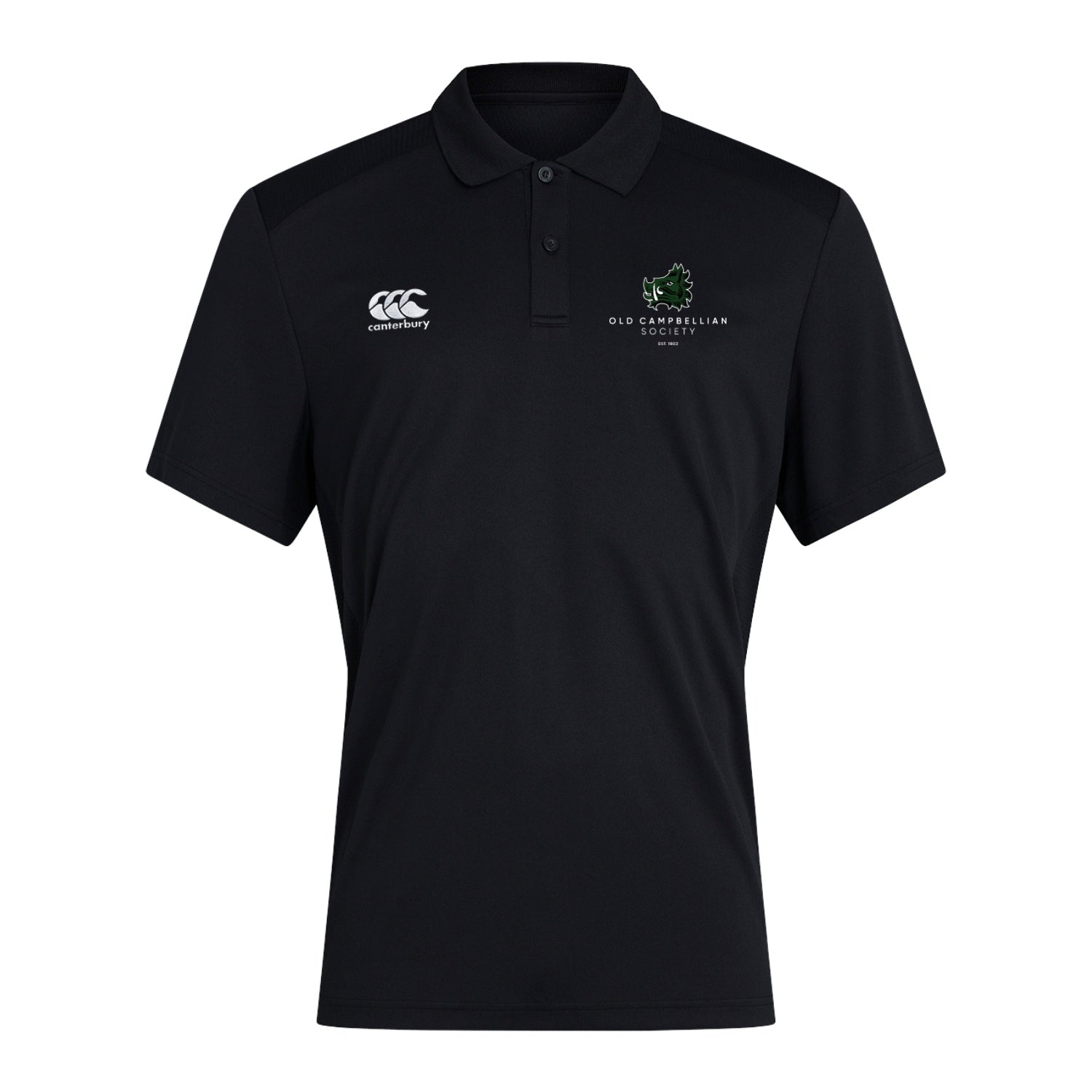 Old Campbellian Society - Club Dry Polo - Black - Canterbury - Stash Shop