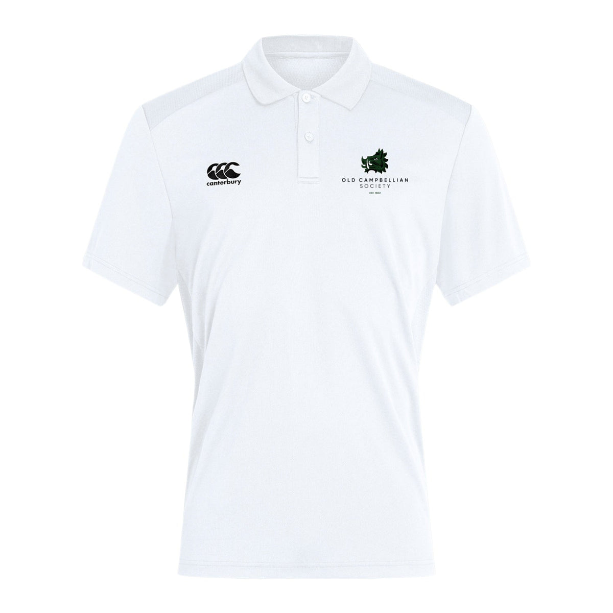 Old Campbellian Society - Club Dry Polo - White - Canterbury - Stash Shop