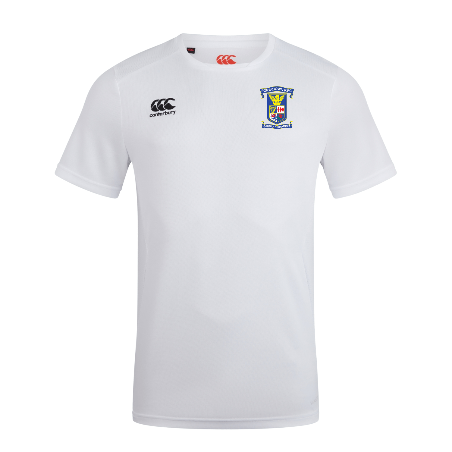 Portadown Rugby Club - Club Dry Tee - White - Canterbury - Stash Shop