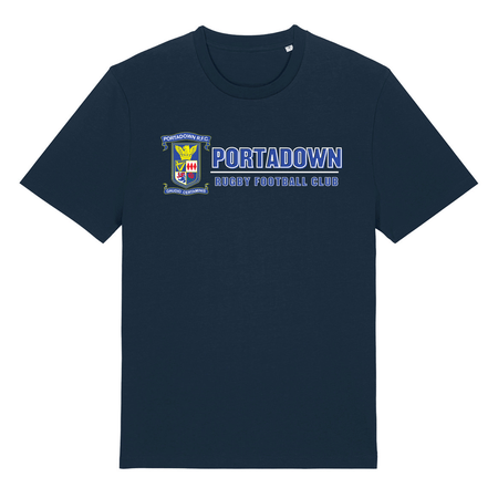 Portadown Rugby Club - Cotton Logo Tee - Navy - Stash Inc. - Stash Shop