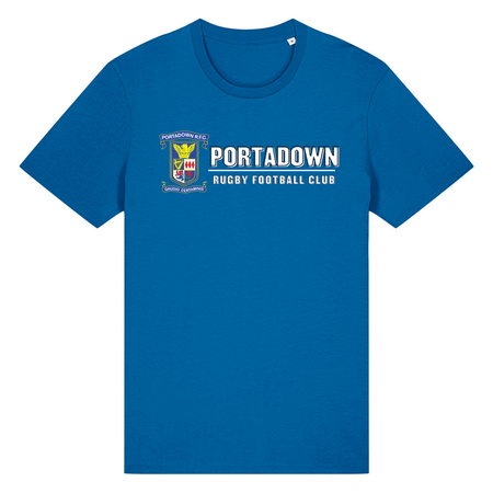 Portadown Rugby Club - Cotton Logo Tee - Royal - Stash Inc. - Stash Shop