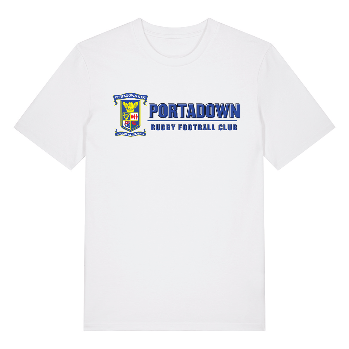 Portadown Rugby Club - Cotton Logo Tee - White - Stash Inc. - Stash Shop