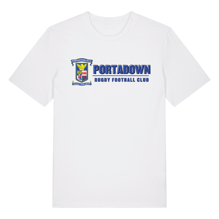 Portadown Rugby Club - Cotton Logo Tee - White - Stash Inc. - Stash Shop